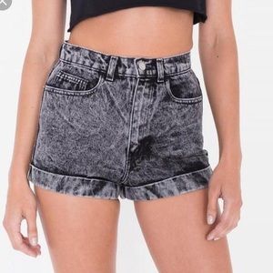 American Apparel acid wash shorts